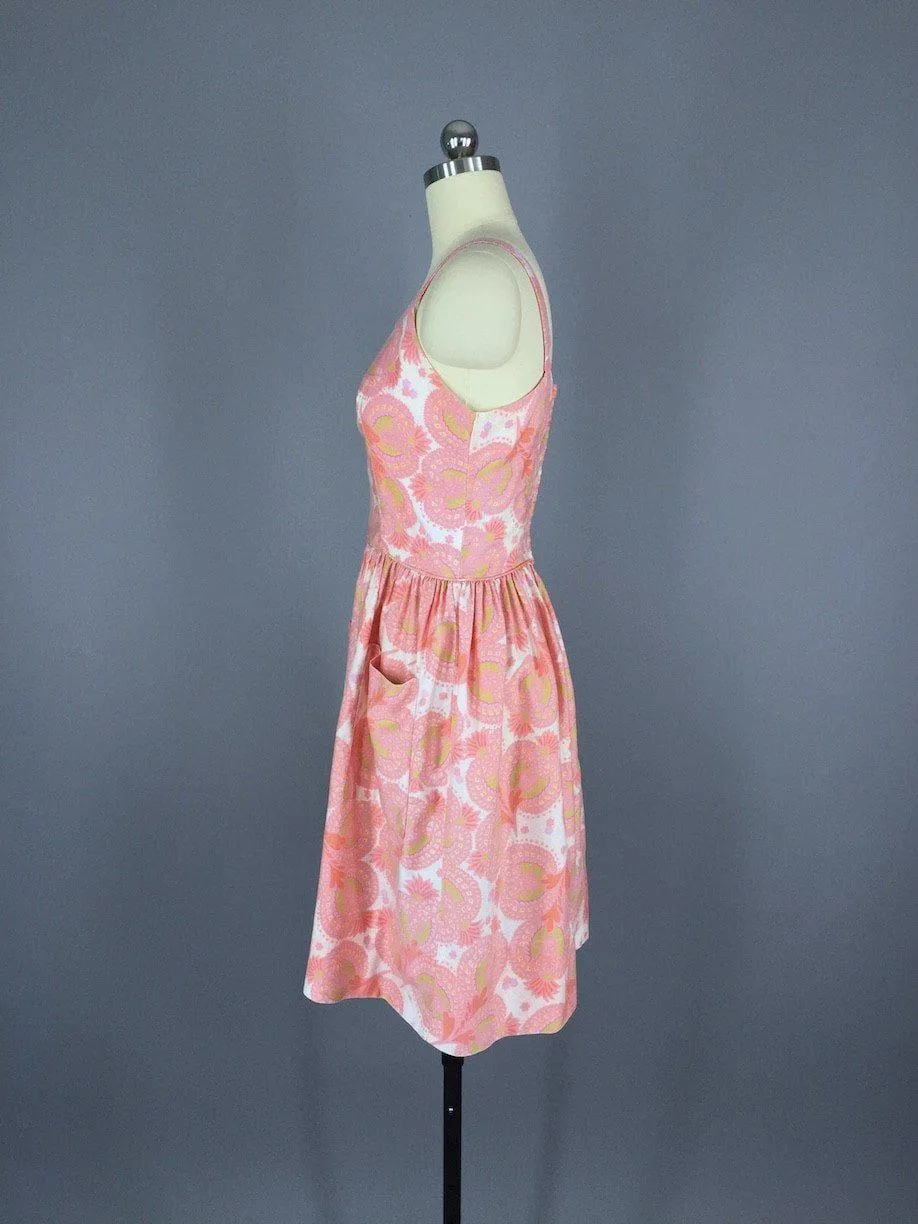 1950s Vintage Pink Sundress