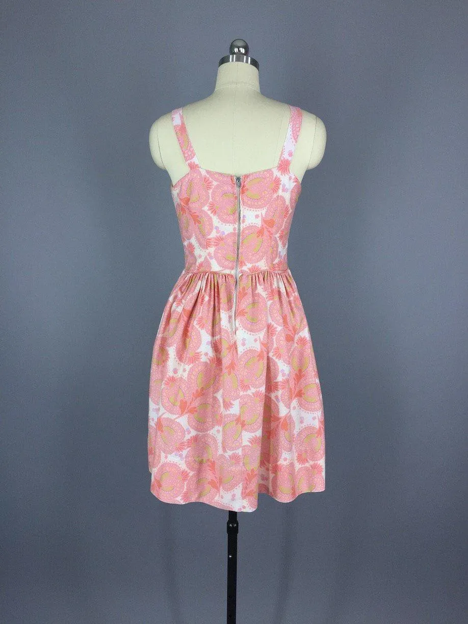 1950s Vintage Pink Sundress