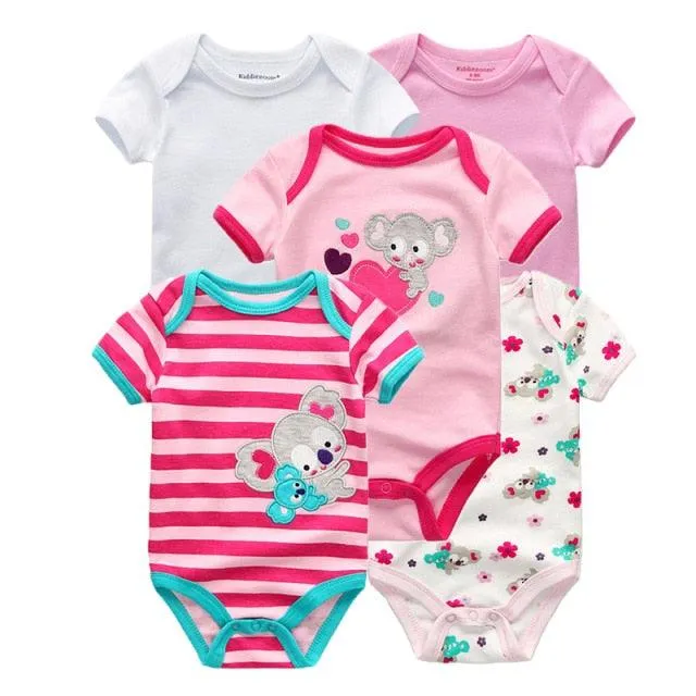 5 pack high quality baby rompers jumpsuit