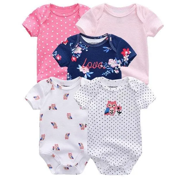 5 pack high quality baby rompers jumpsuit