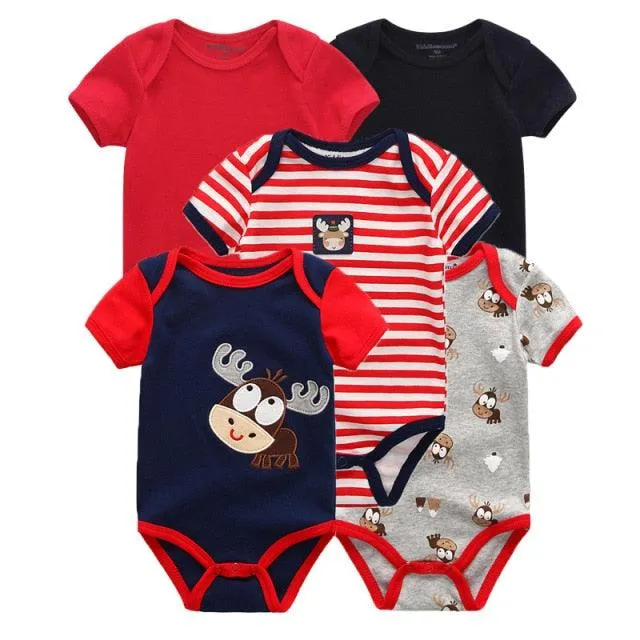 5 pack high quality baby rompers jumpsuit