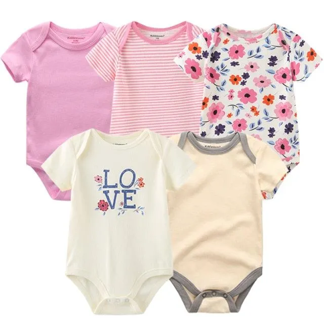 5 pack high quality baby rompers jumpsuit