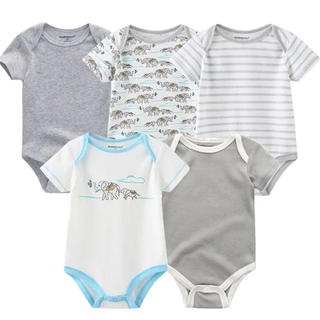 5 pack high quality baby rompers jumpsuit