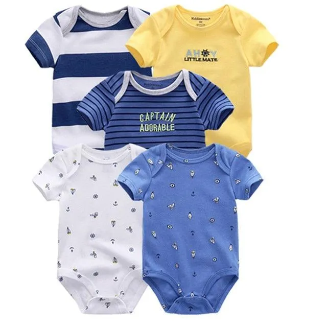 5 pack high quality baby rompers jumpsuit