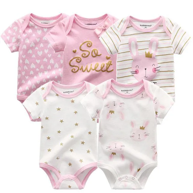 5 pack high quality baby rompers jumpsuit