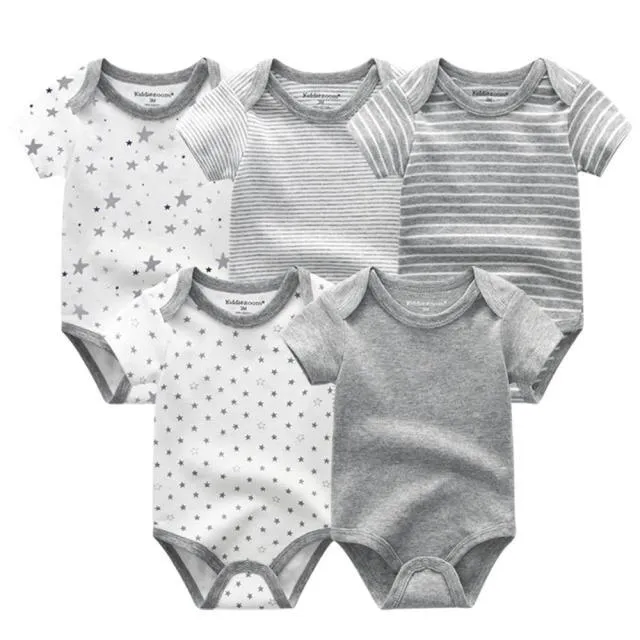 5 pack high quality baby rompers jumpsuit