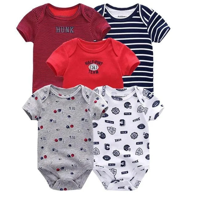 5 pack high quality baby rompers jumpsuit