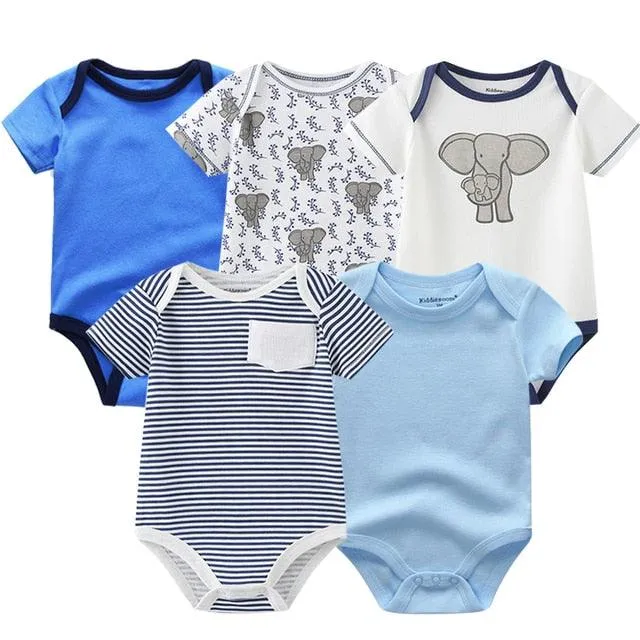 5 pack high quality baby rompers jumpsuit