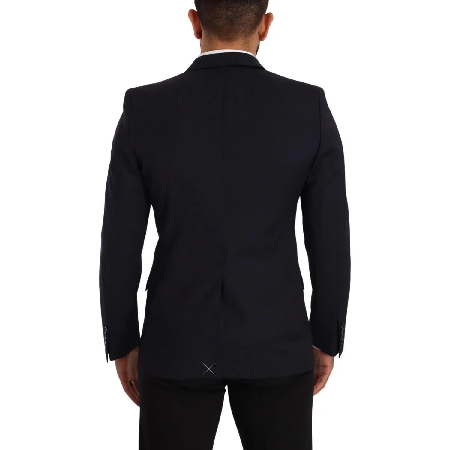 Dolce & Gabbana Sleek Navy Martini Slim Fit Wool Blazer