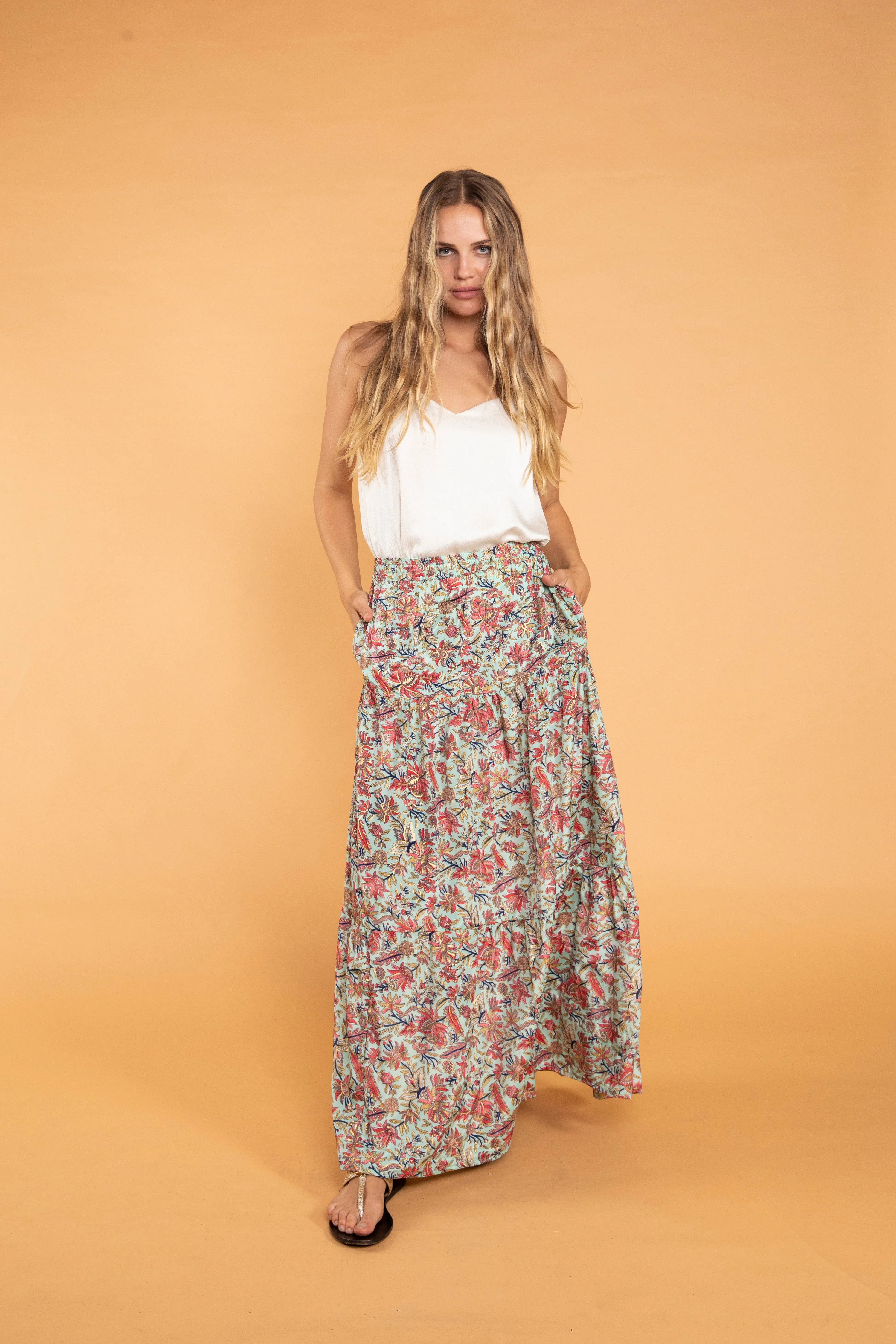 Inaya Maxi Tiered Skirt