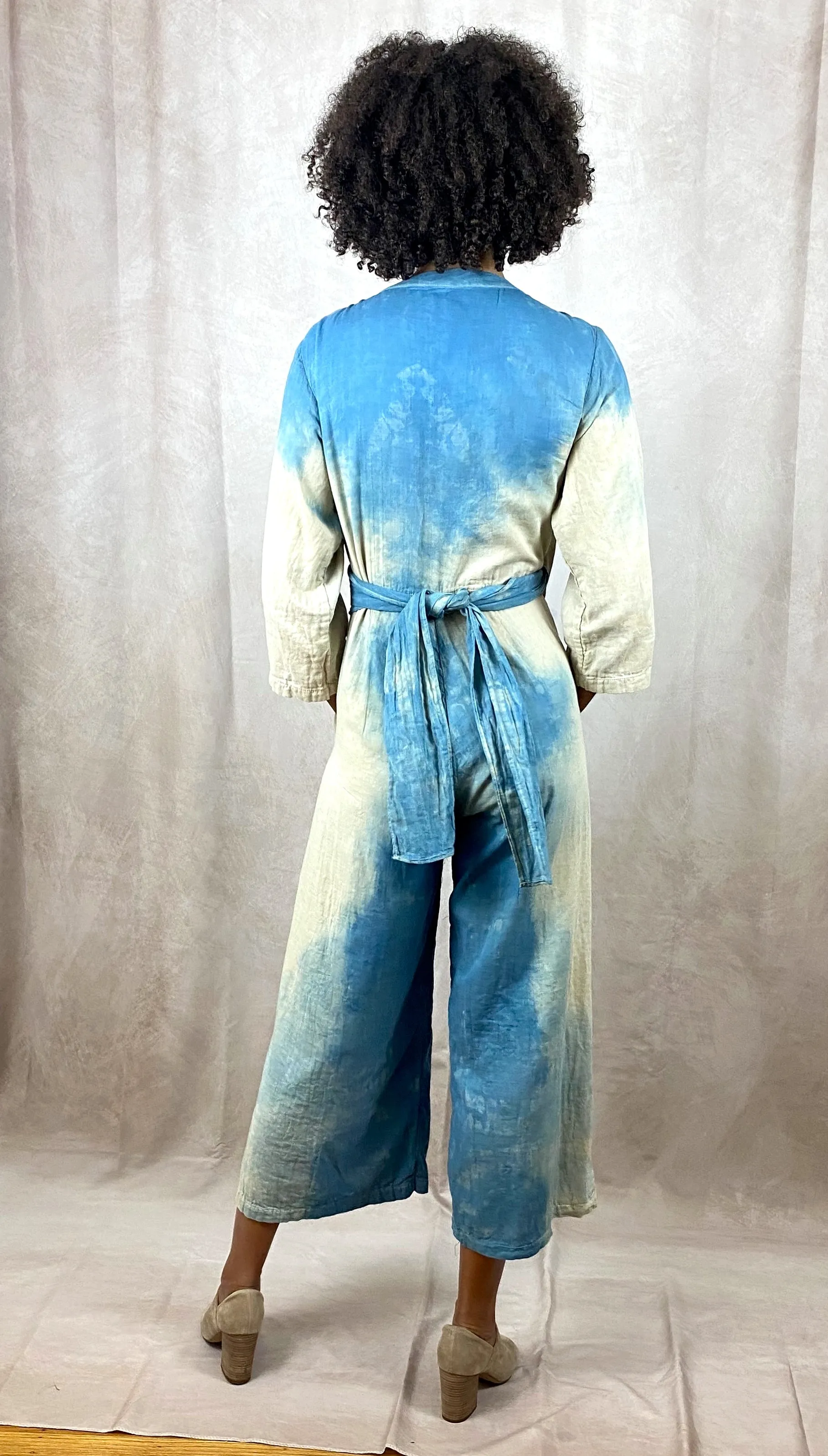 Janelle Jumpsuit in Blue Tan Ombre