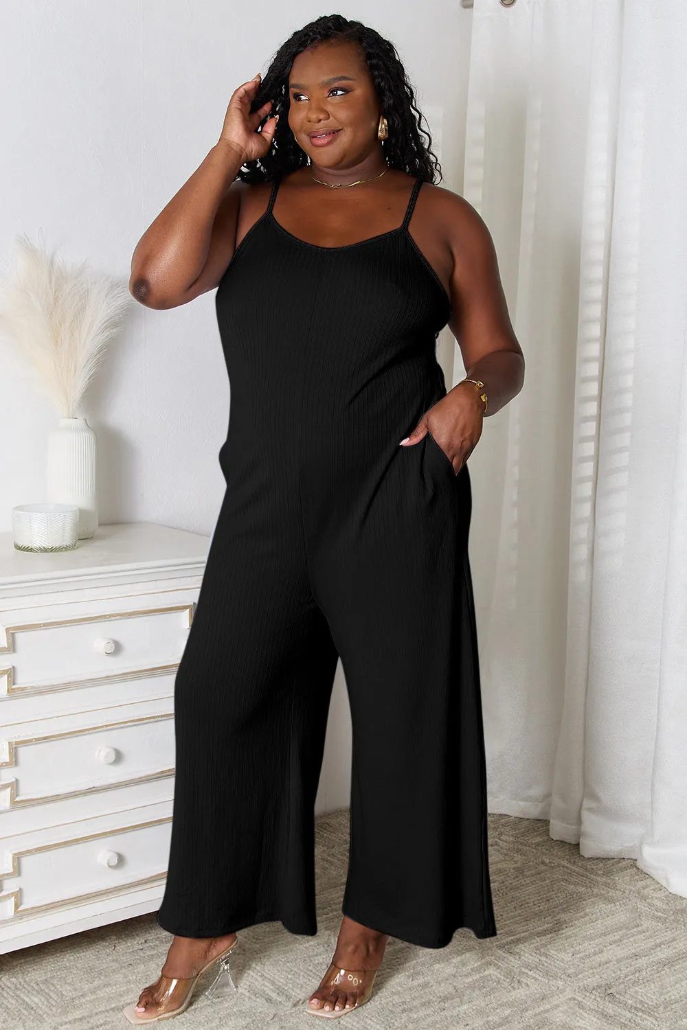 Just BE. Alexa V-Neck Jumpsuit