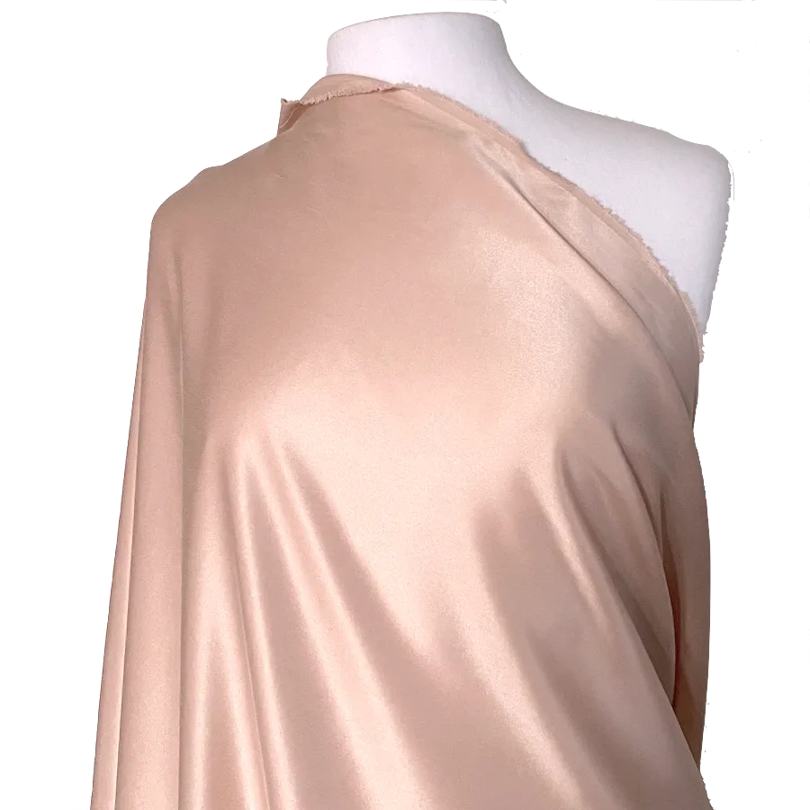 Liquid Drape Sueded Silk Charmeuse, 43" wide, Peach-Beige, By the Yard #3047