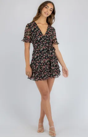 Textured Floral Dress With Frill Details perfect for Summer