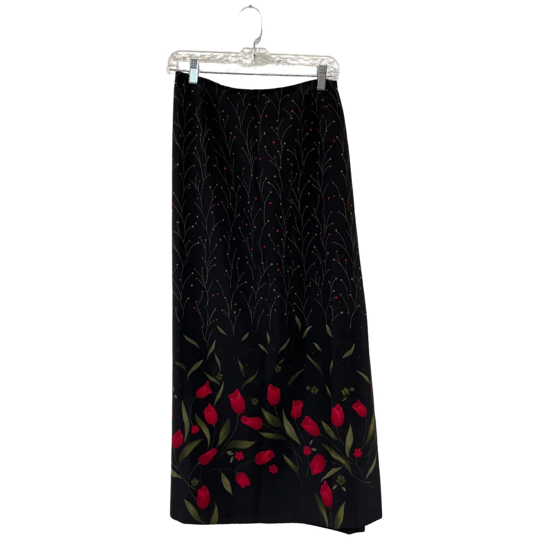 vintage floral wrap skirt - 22