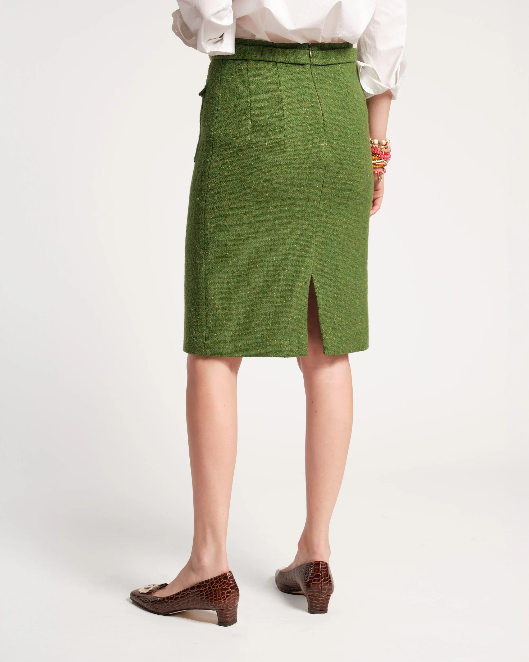 Wool Pencil Skirt