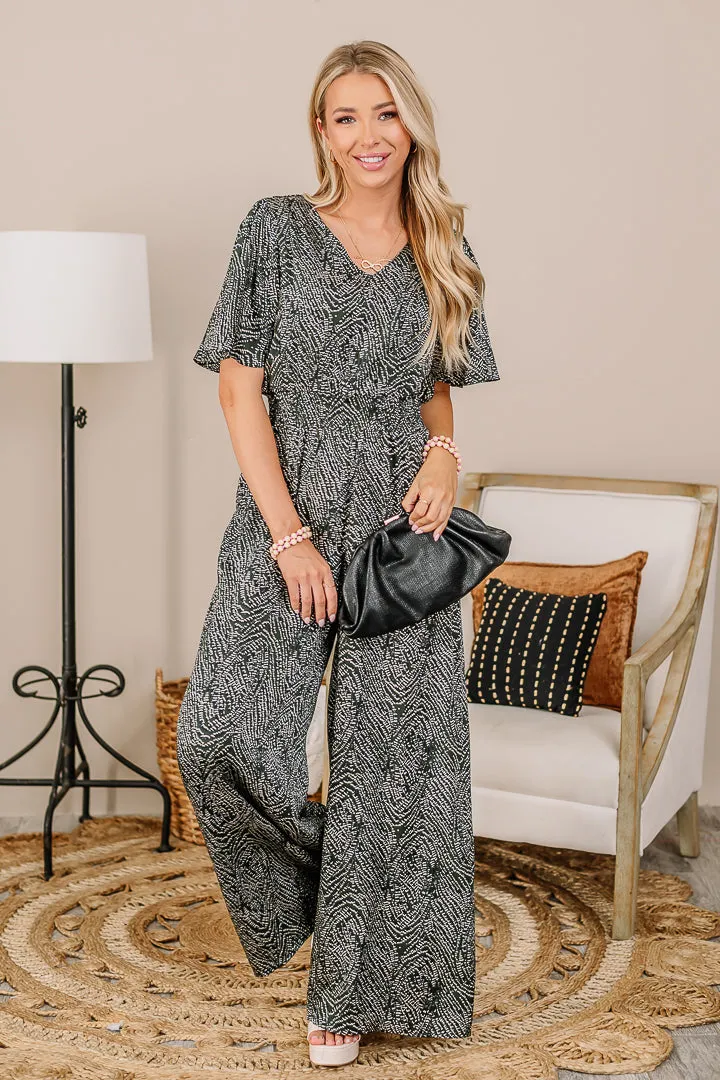 Word On The Street Flounce Sleeve Jumpsuit